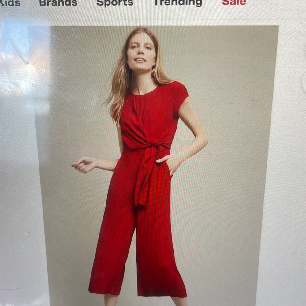Red jumpsuit - Picture 4 of 4